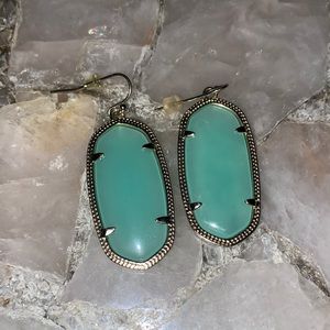 Kendra Scott Elle earrings aqua